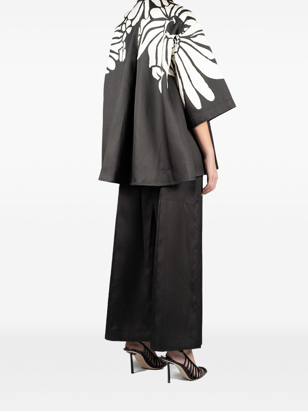Printed Mikado trousers - 4