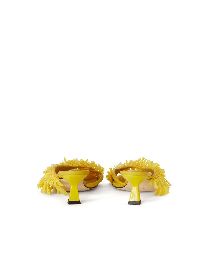 MSGM Mule with raffia insert outlook