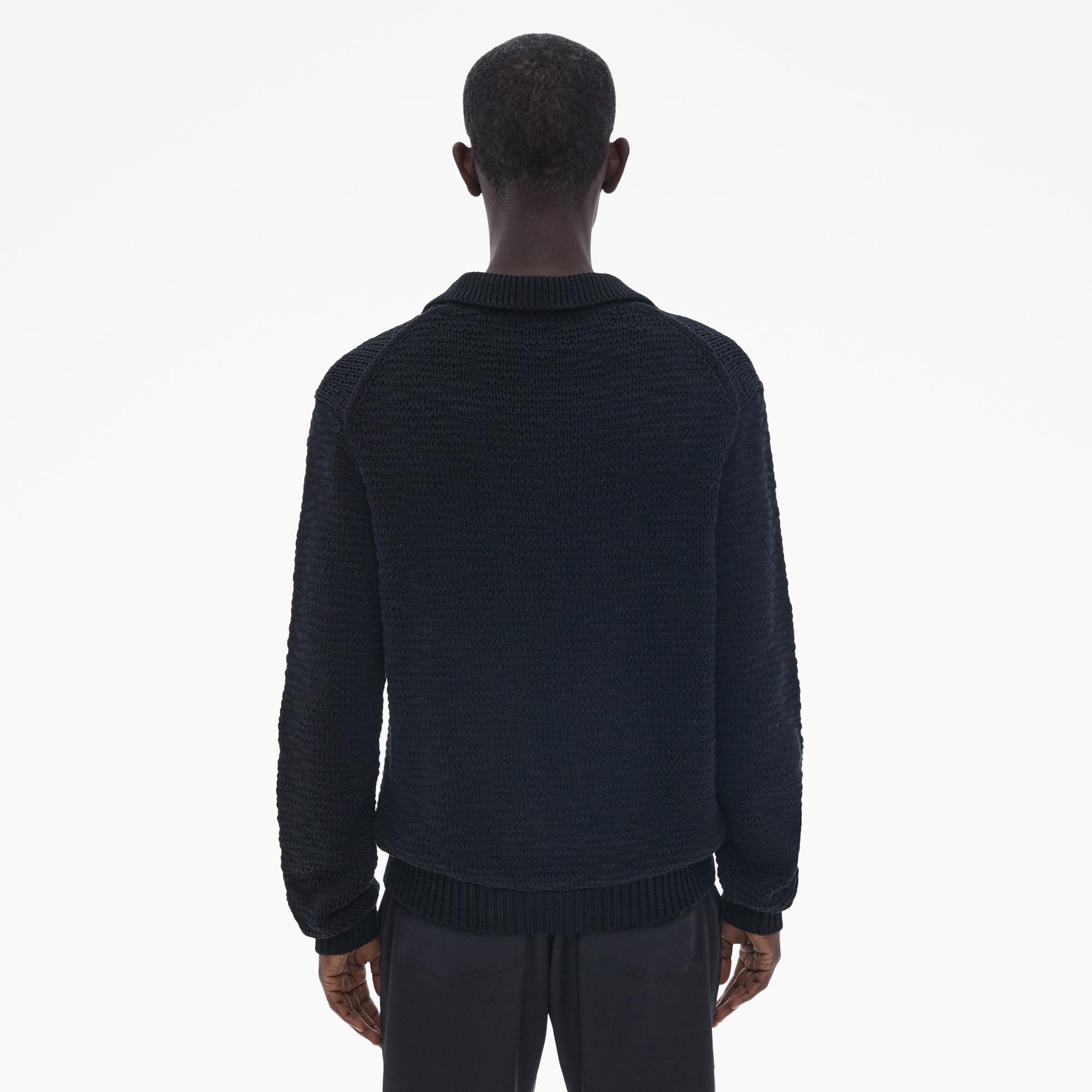 COTTON POLO SWEATER - 4