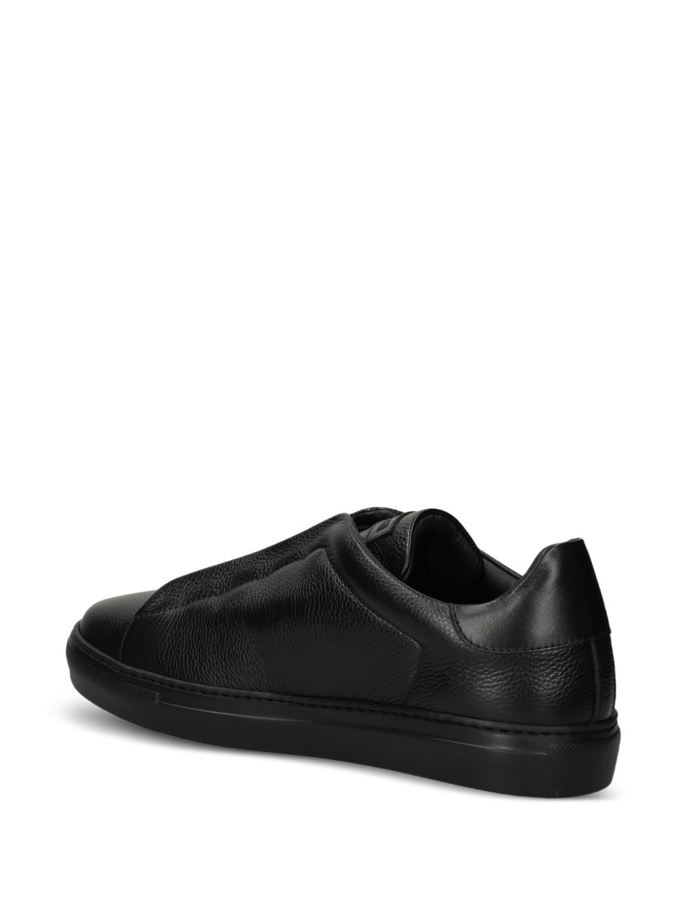 logo-plaque sneakers - 4