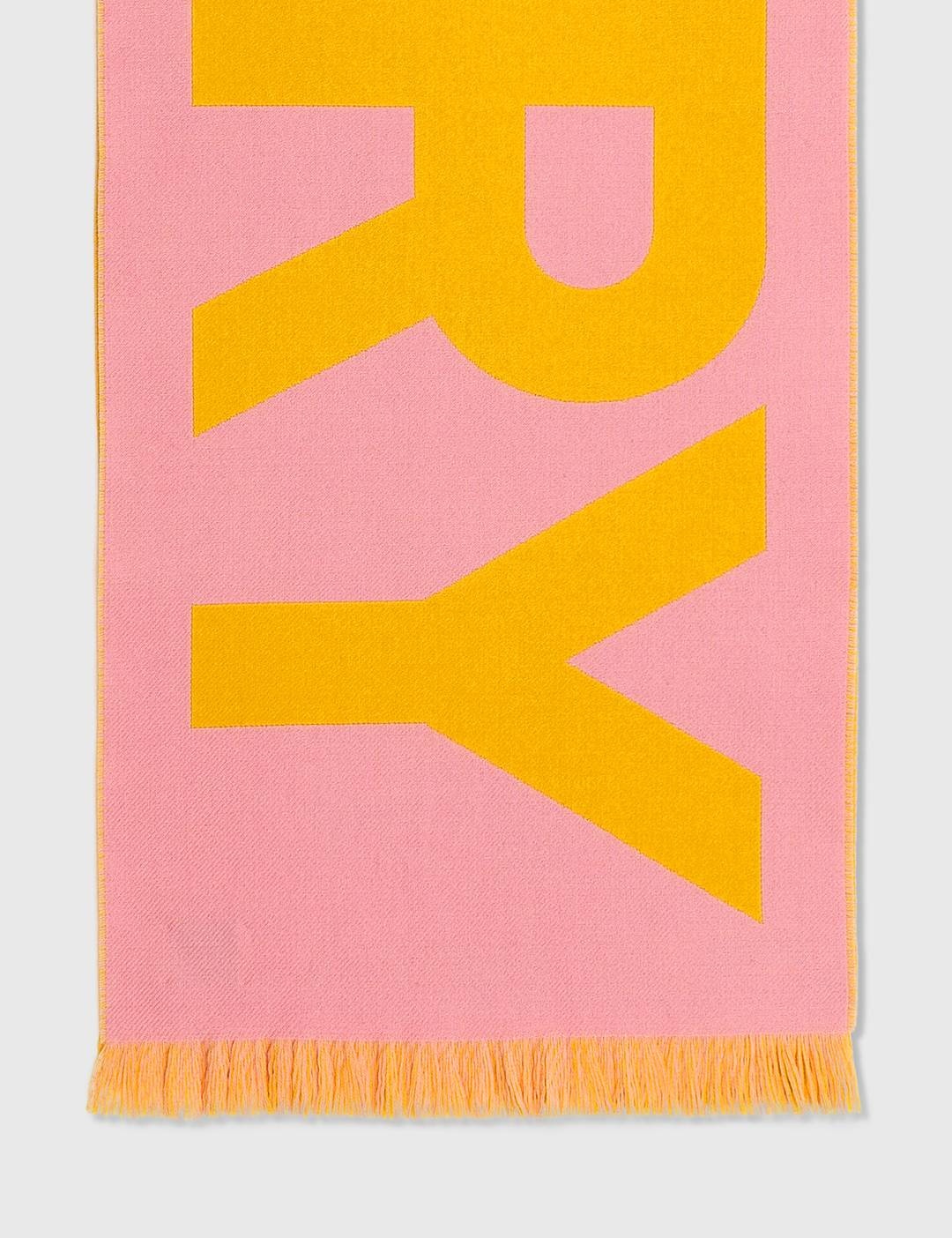 Logo Wool Jacquard Scarf - 4