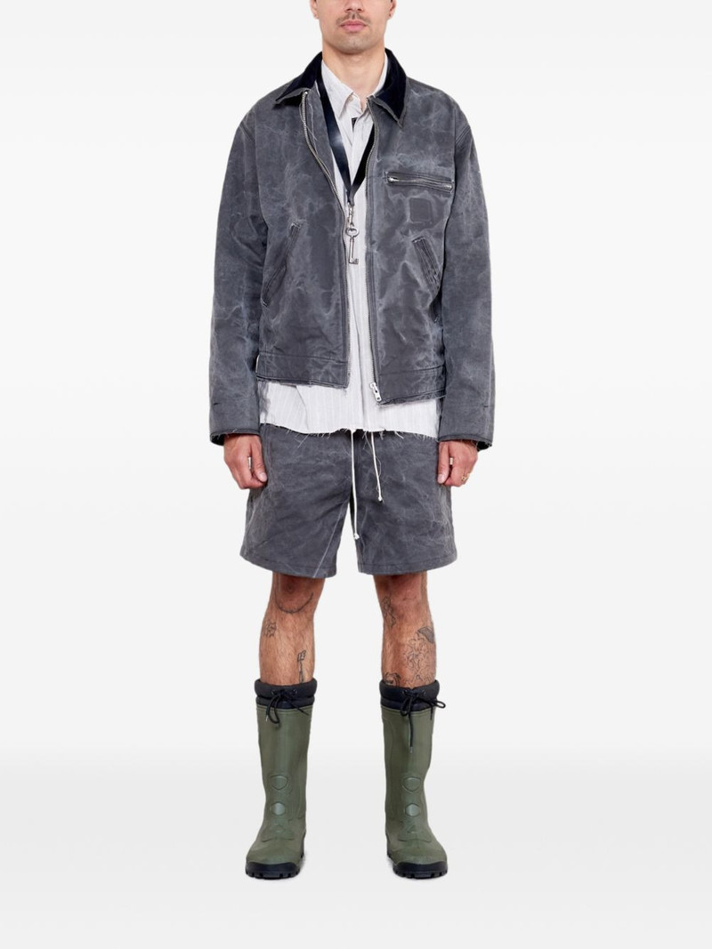 CAMIEL FORTGENS drawstring washed-effect bermuda shorts outlook