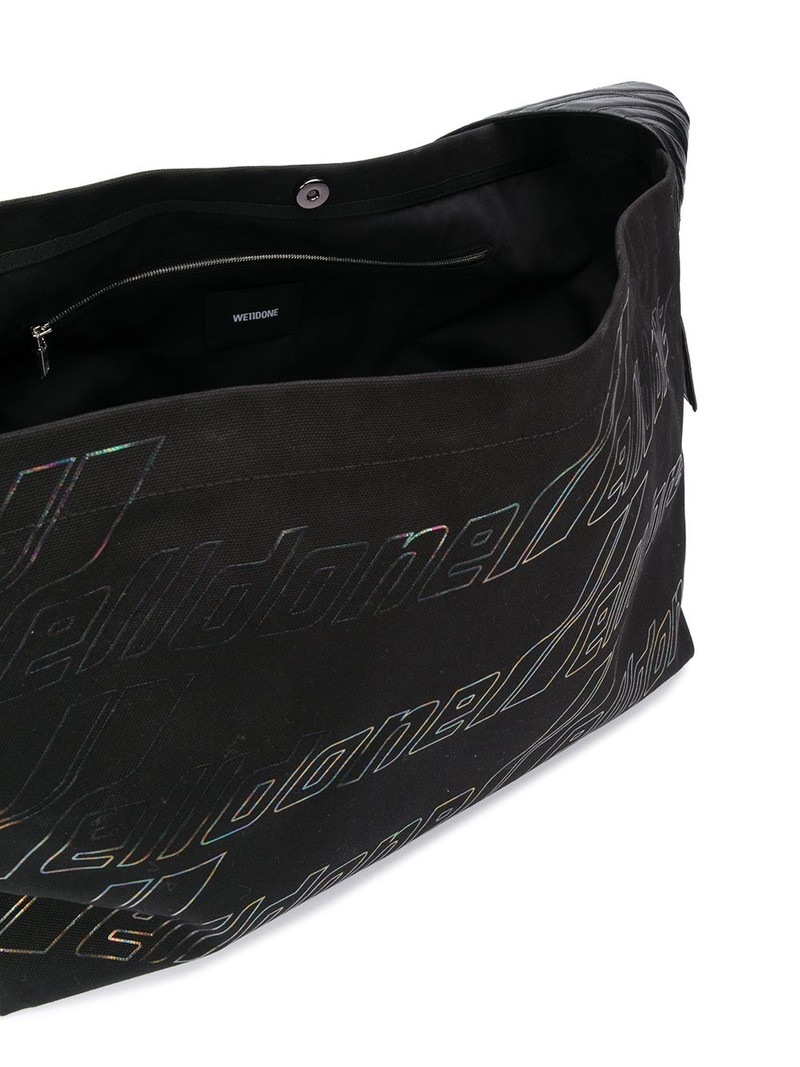 logo-print shoulder bag 5