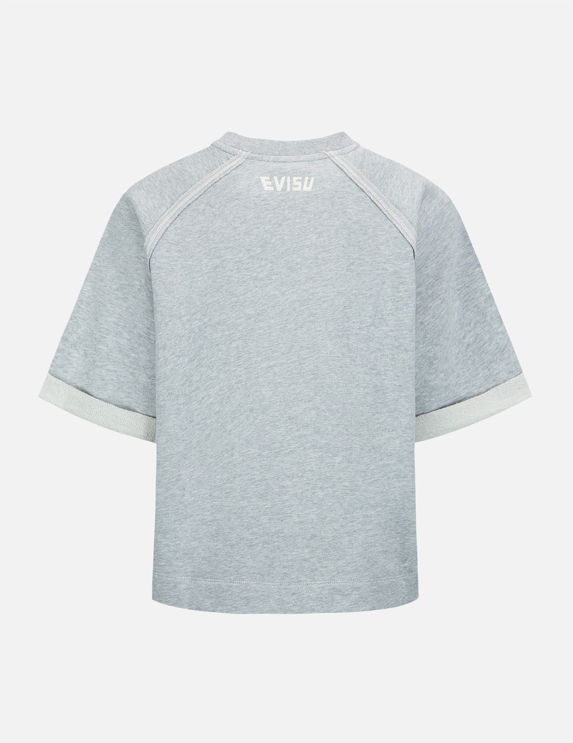Seagull and Logo Embroidery Cropped Sweatshirt - 7