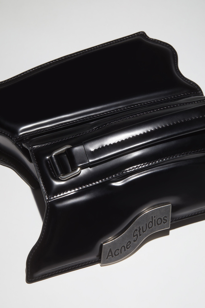 Acne Studios Distortion wavy mini bag - Black outlook