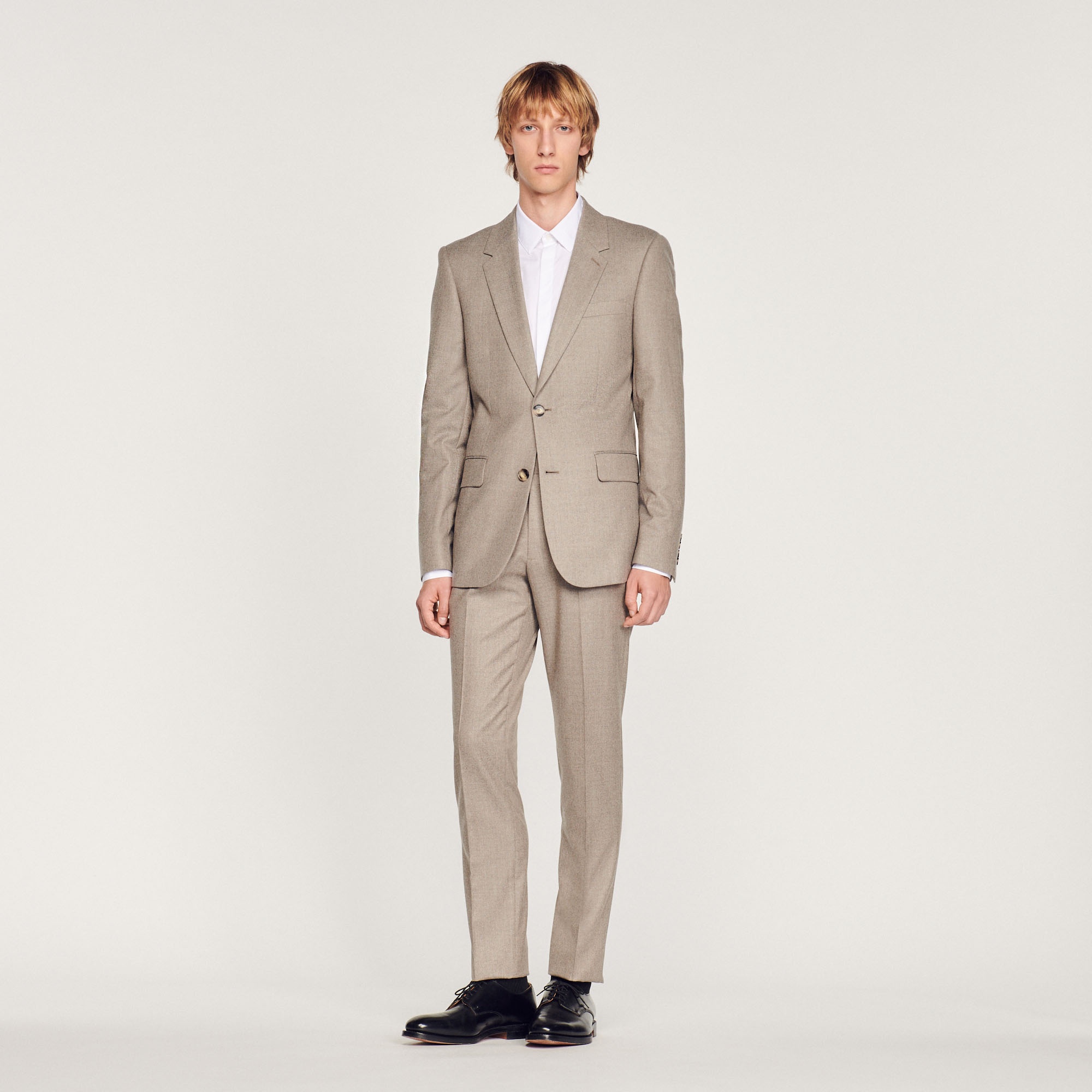 Flannel suit jacket - 3