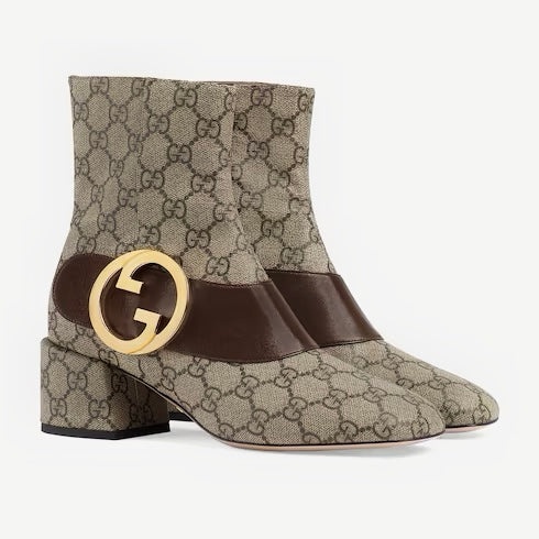 Gucci Blondie GG Ankle Boots - 2