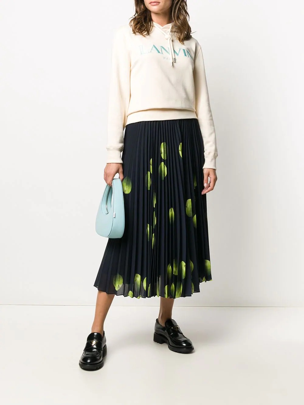 Green Apple pleated skirt - 2