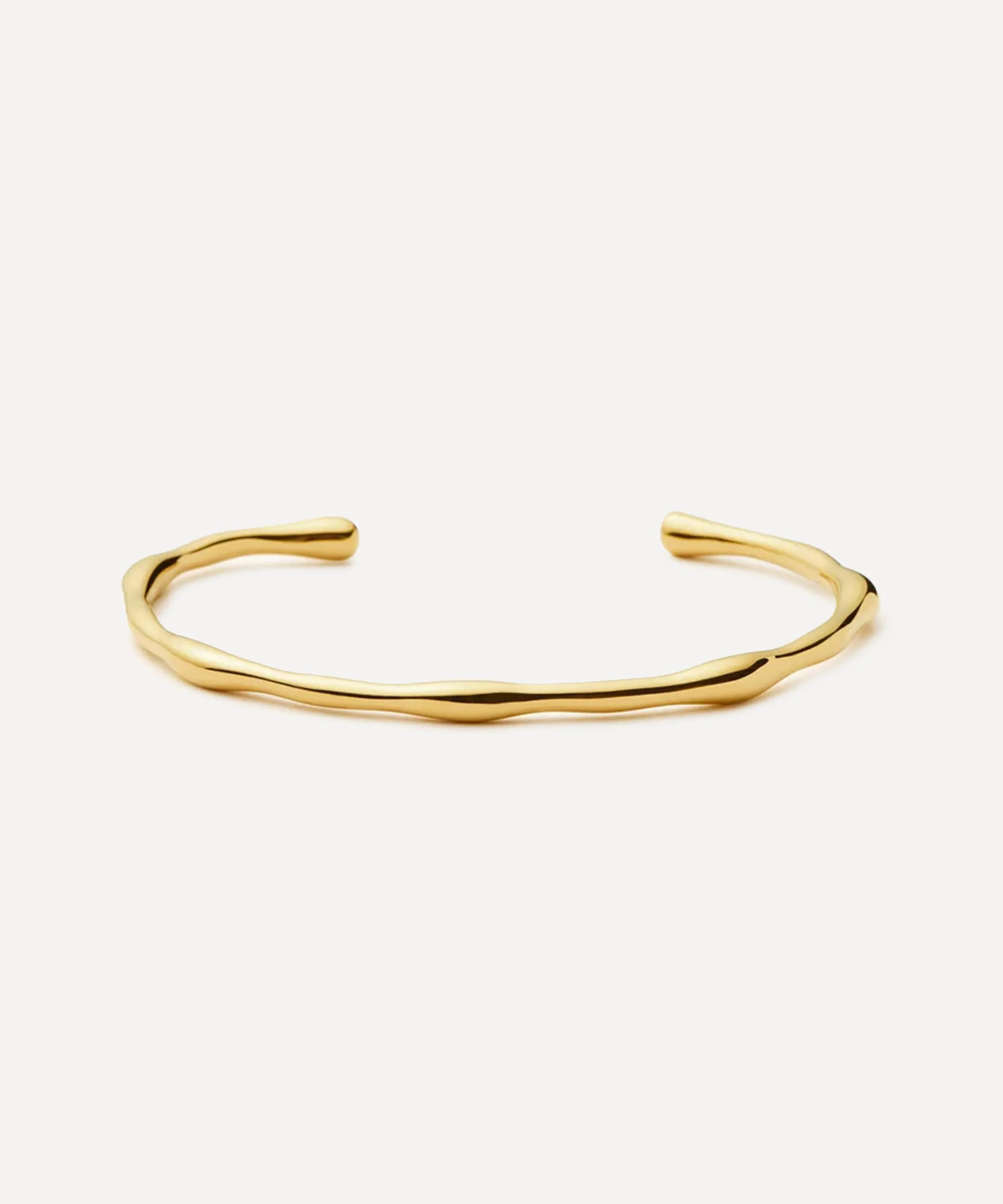 18 Gold-Plated Molten Cuff Bracelet - 1