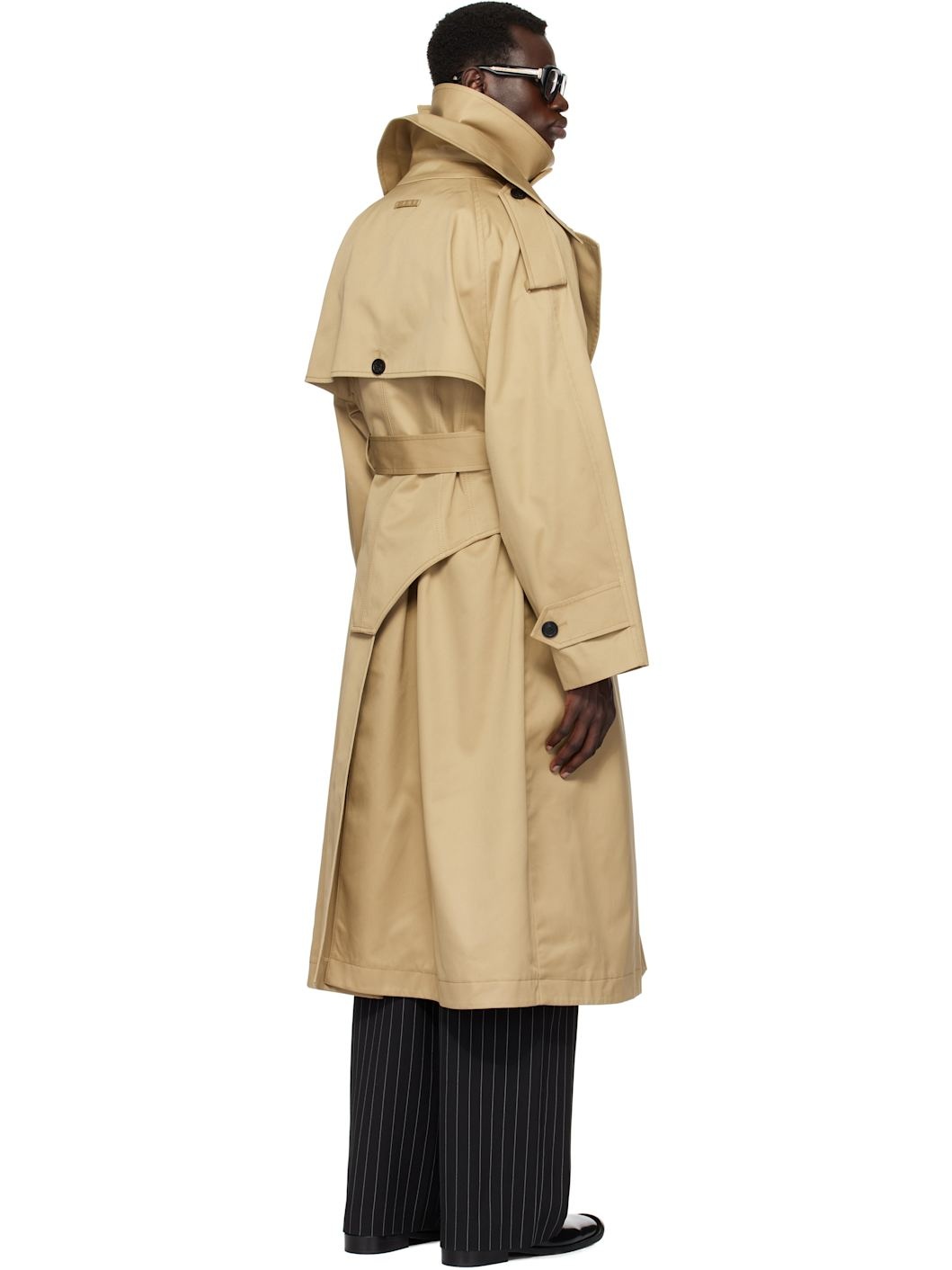 Beige 'The Deconstructed' Trench Coat - 3