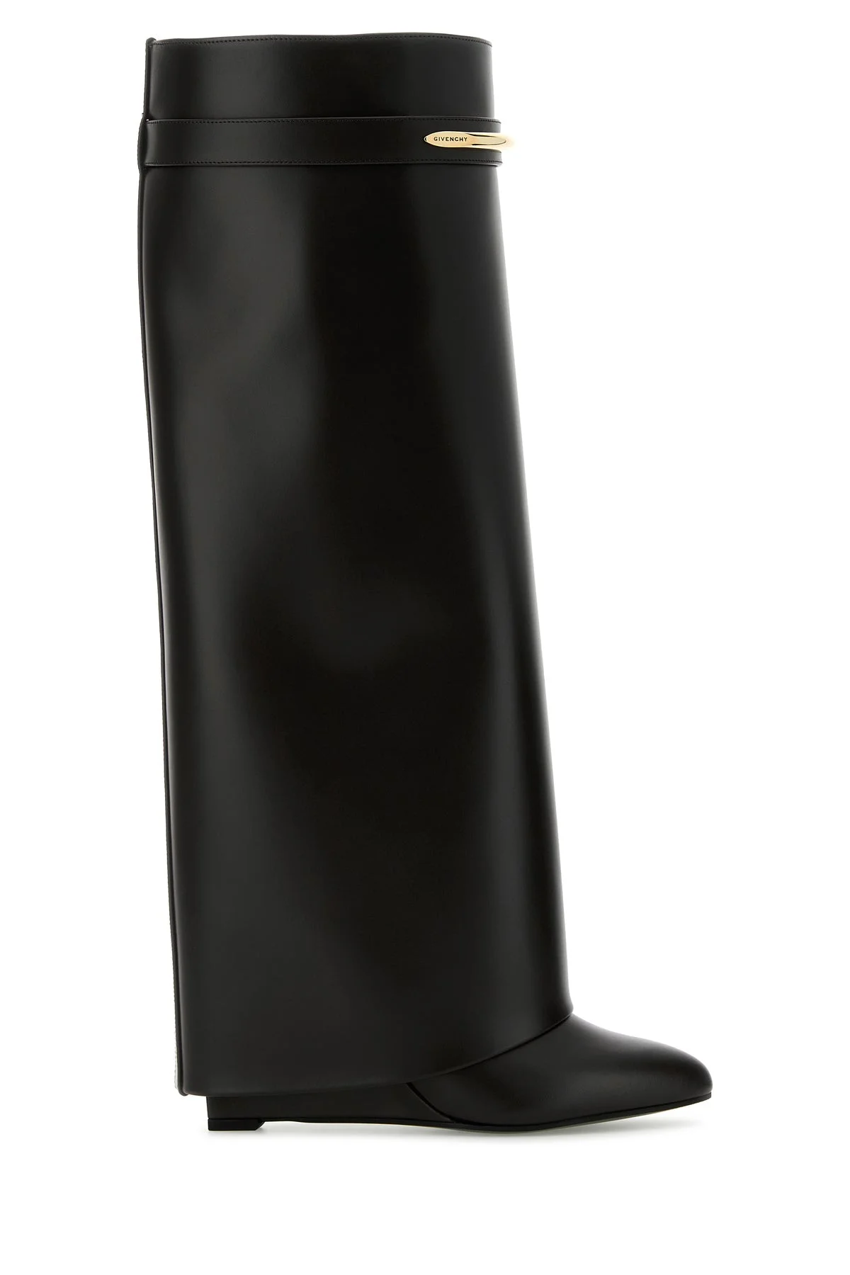 Black leather Shark boots - 1