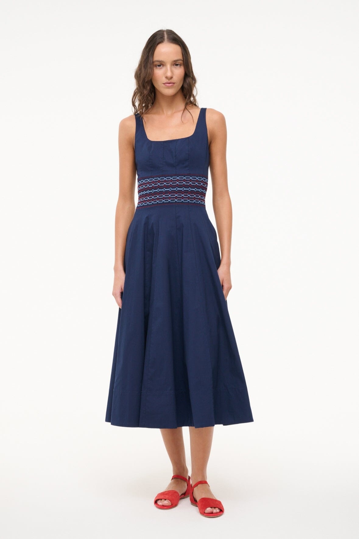 STAUD RIG DRESS NAVY - 3