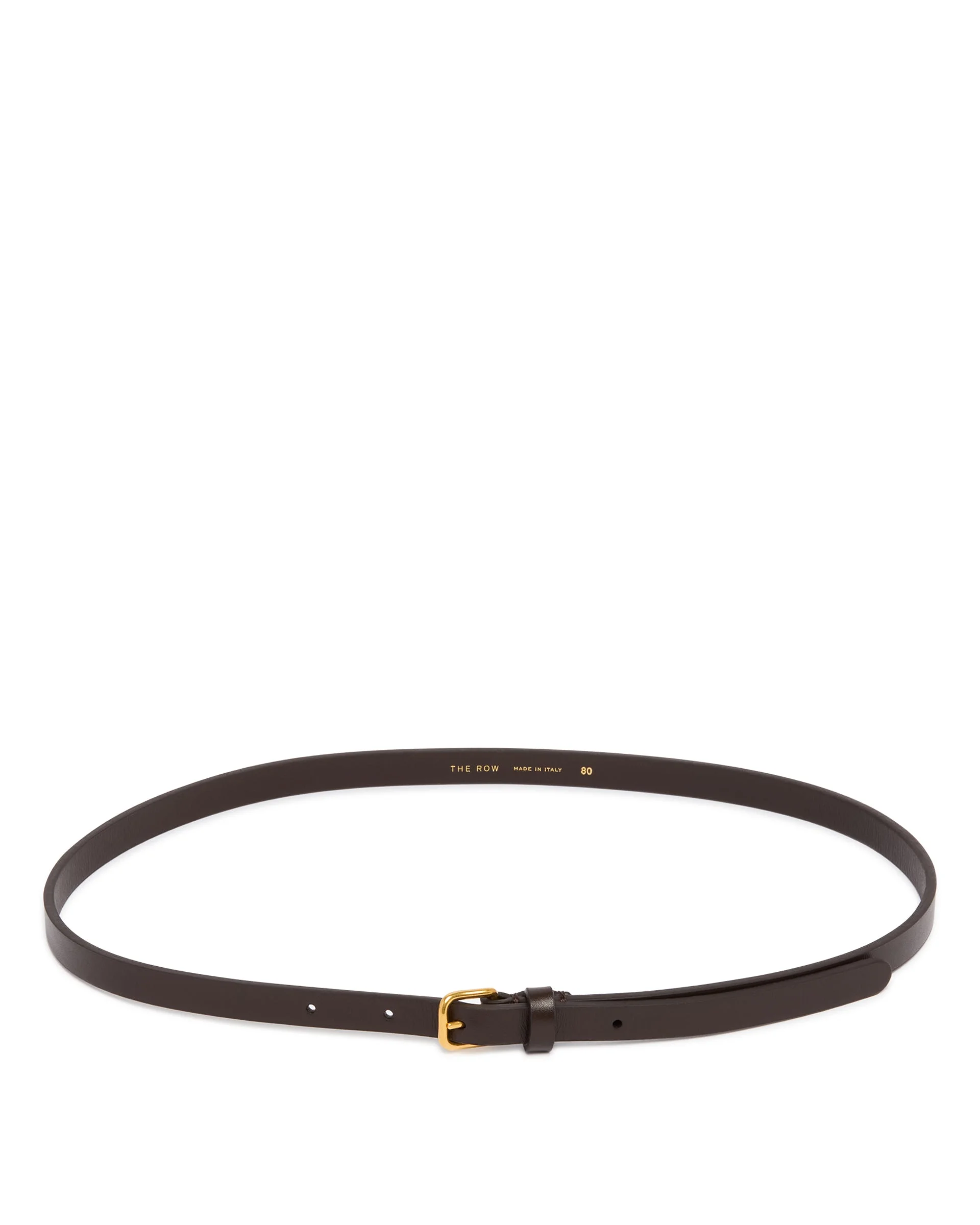 Brown Mini Leather Belt - 1