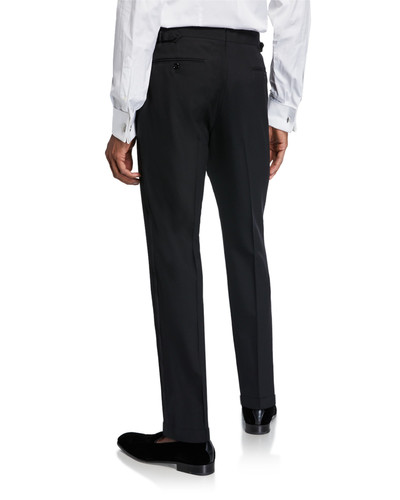 Ralph Lauren Men's Gregory Wool Barathea Tapered Tuxedo Pants outlook