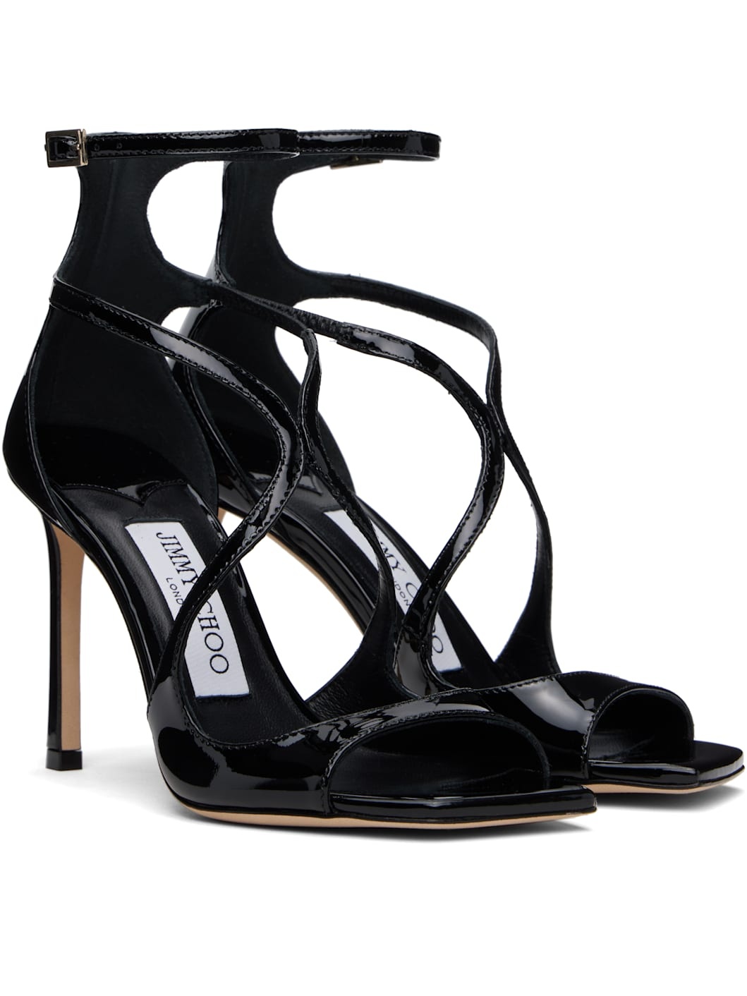 Black Azia 95 Heeled Sandals - 4