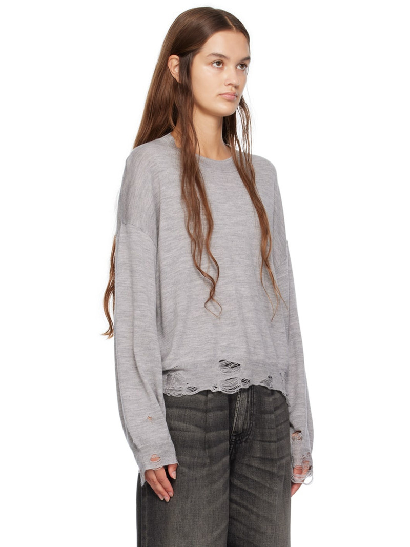 Gray Distressed Sweatshirt 2