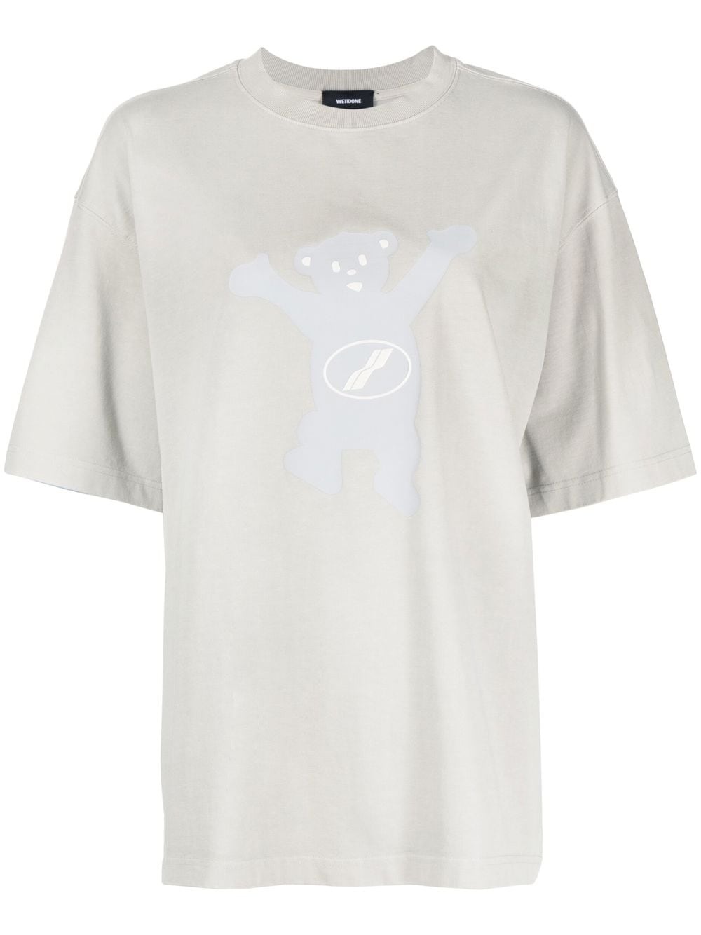 logo print cotton T-shirt - 1