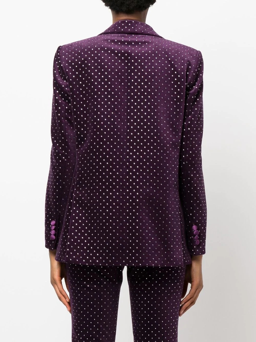 crystal-embellished blazer - 4