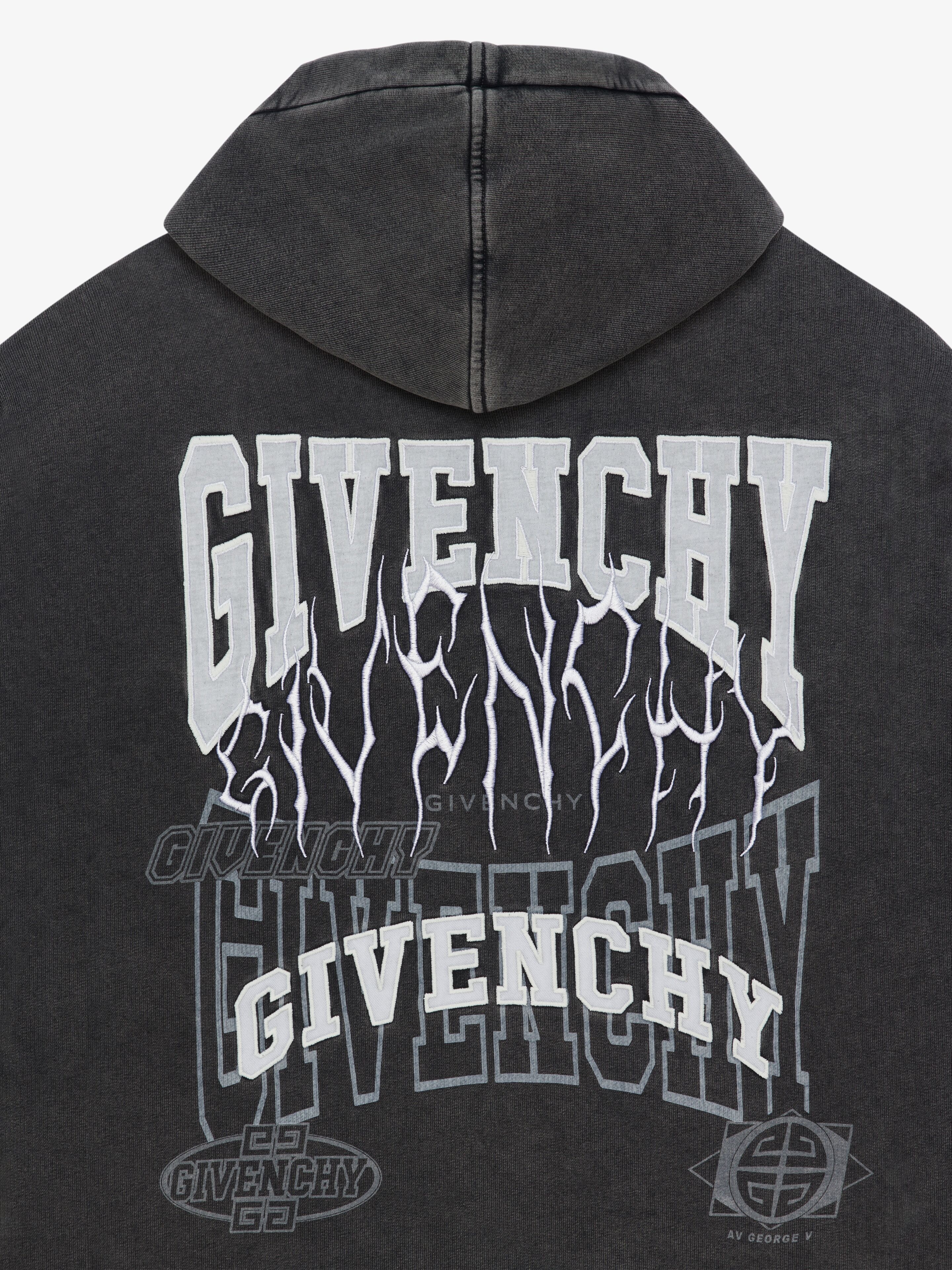 OVERSIZED HOODIE IN EMBROIDERED JERSEY - 7