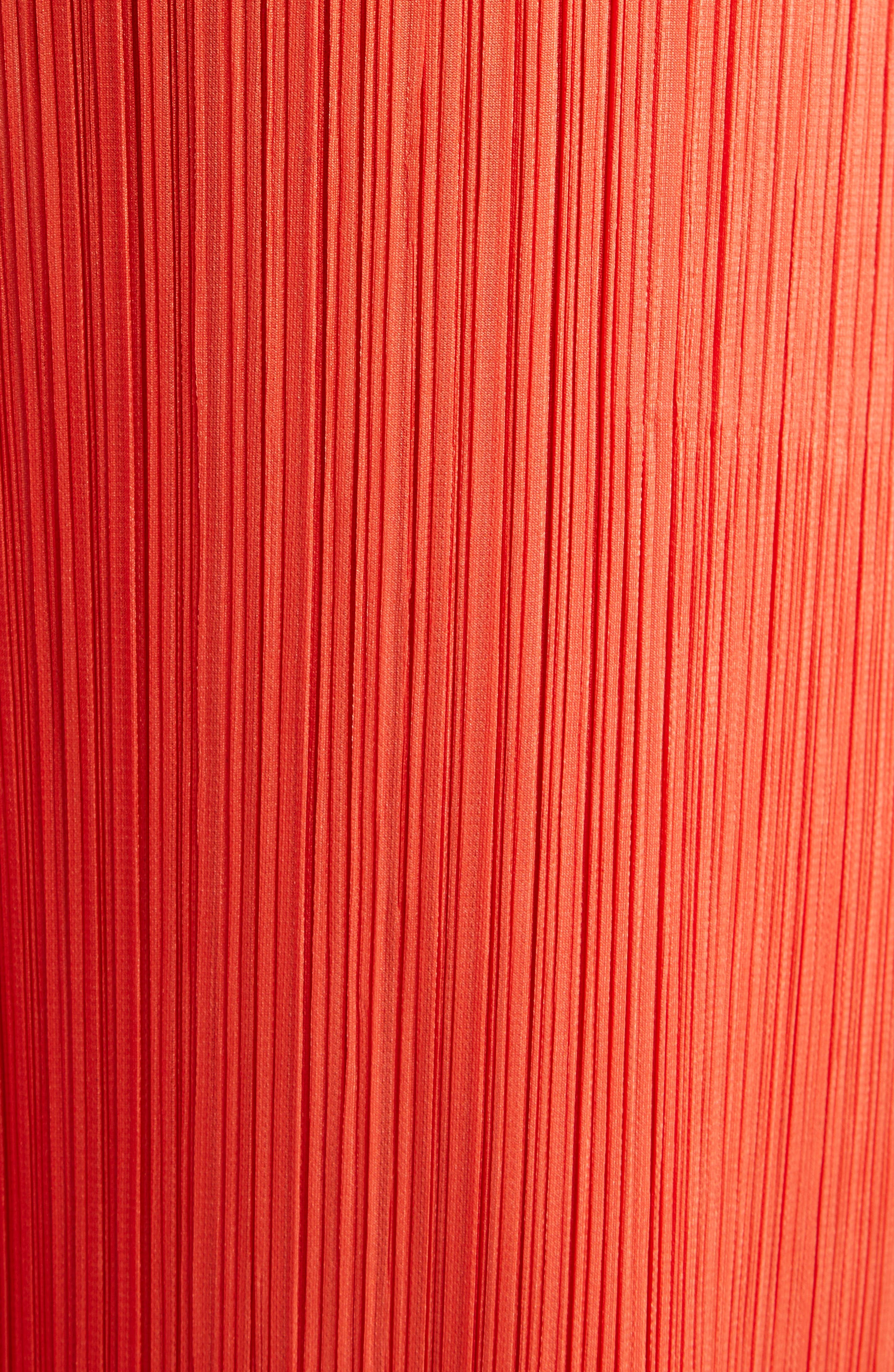 Pleats Please Issey Miyake Monthly Colors February Pleated Crop Wide Leg Pants in Red at Nordstrom - 7