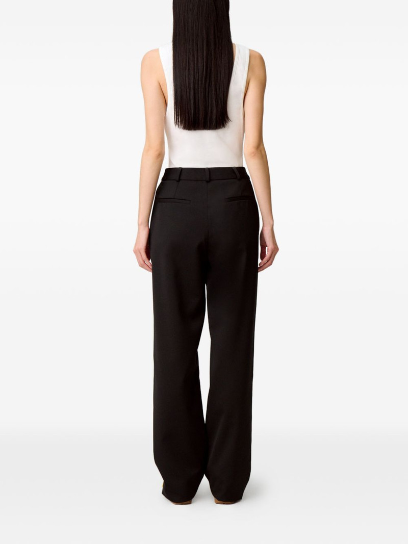 pleated straight trousers 4