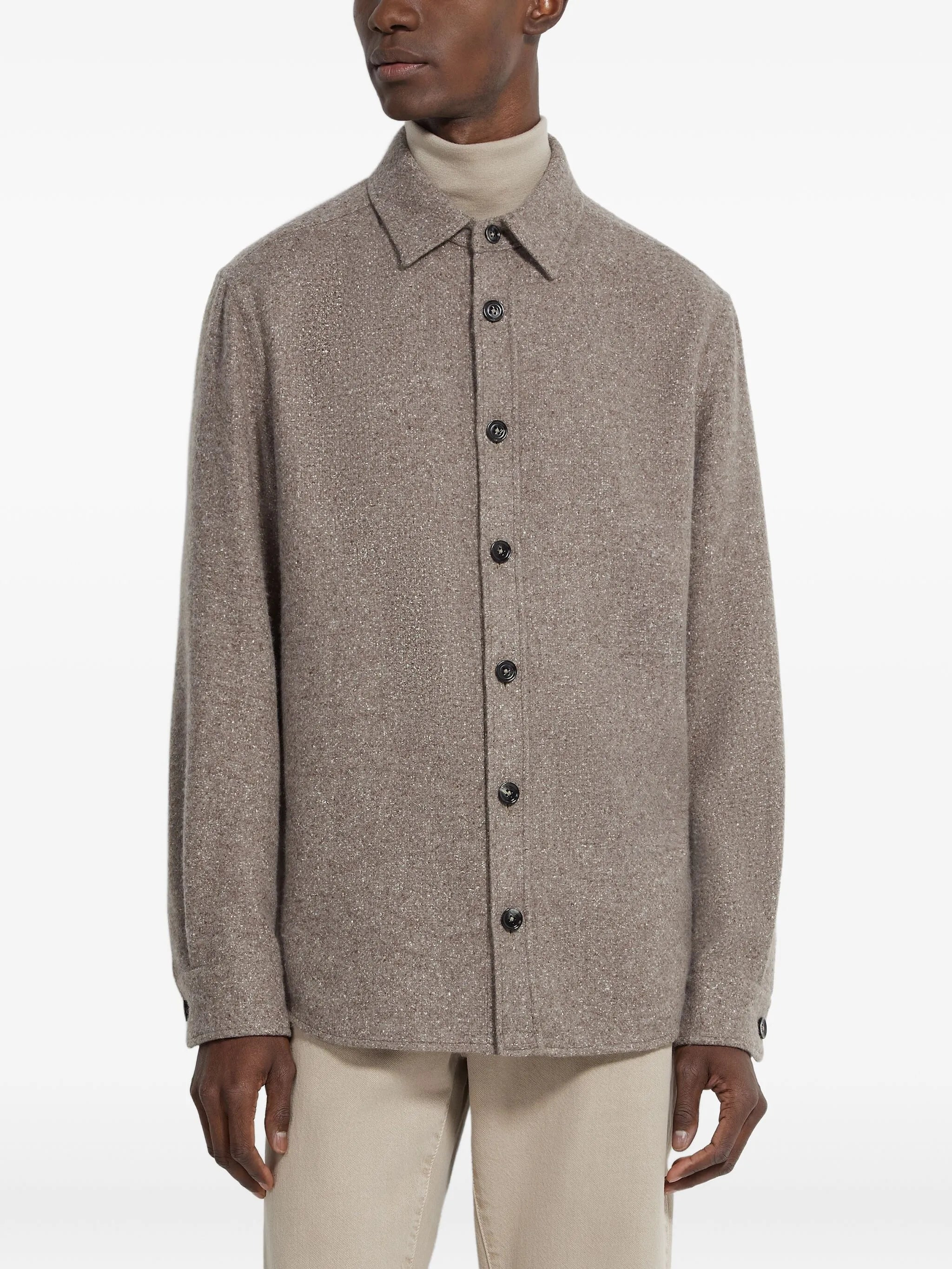 Zegna Cashmere-silk Overshirt - 4