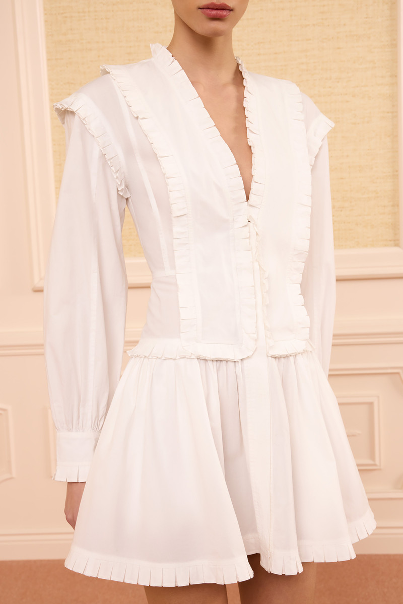 ULLA JOHNSON Beatrix Cotton Mini Dress outlook
