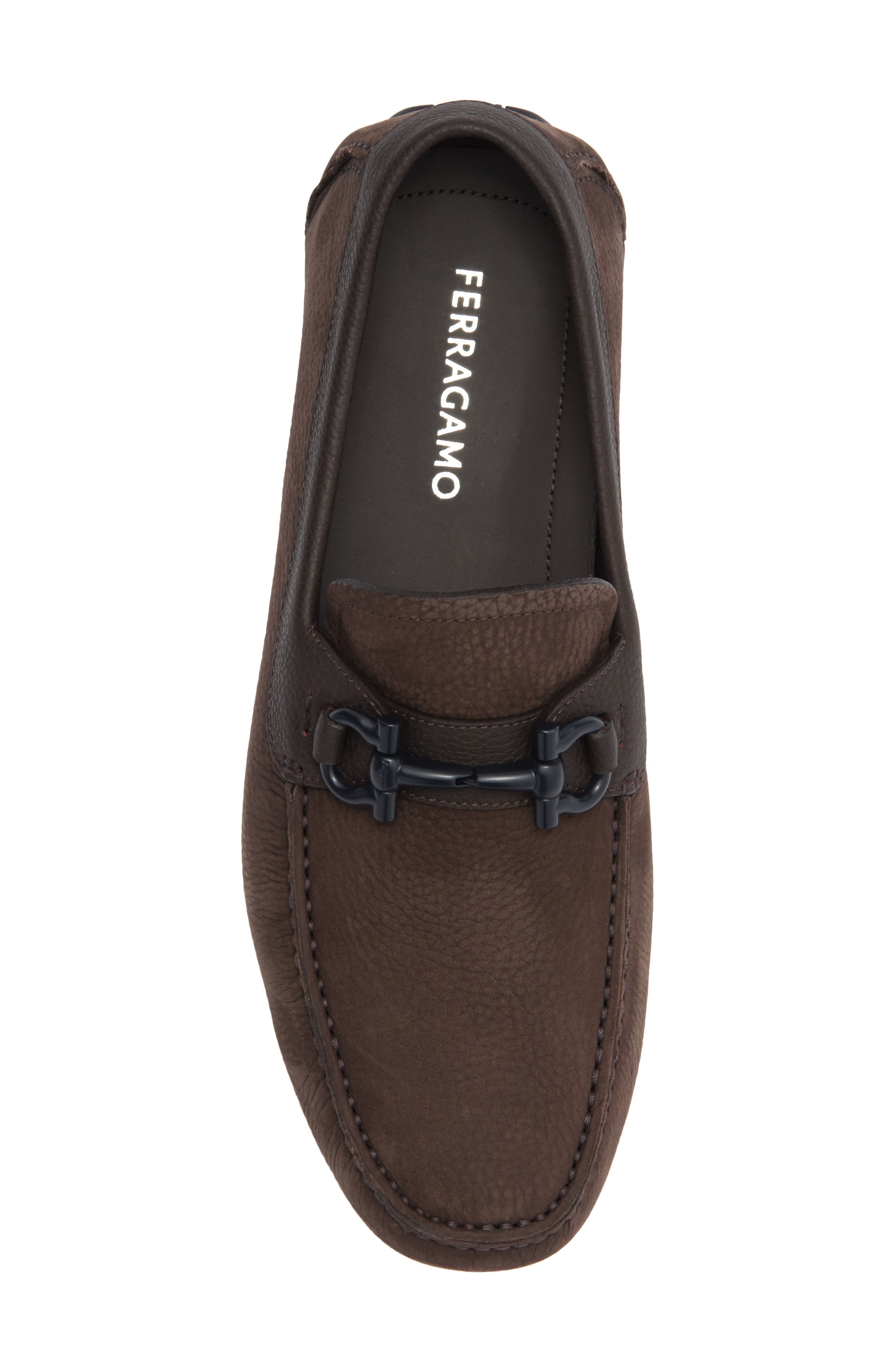 FERRAGAMO Parigi Double Gancio Bit Driving Loafer in Moro at Nordstrom - 5