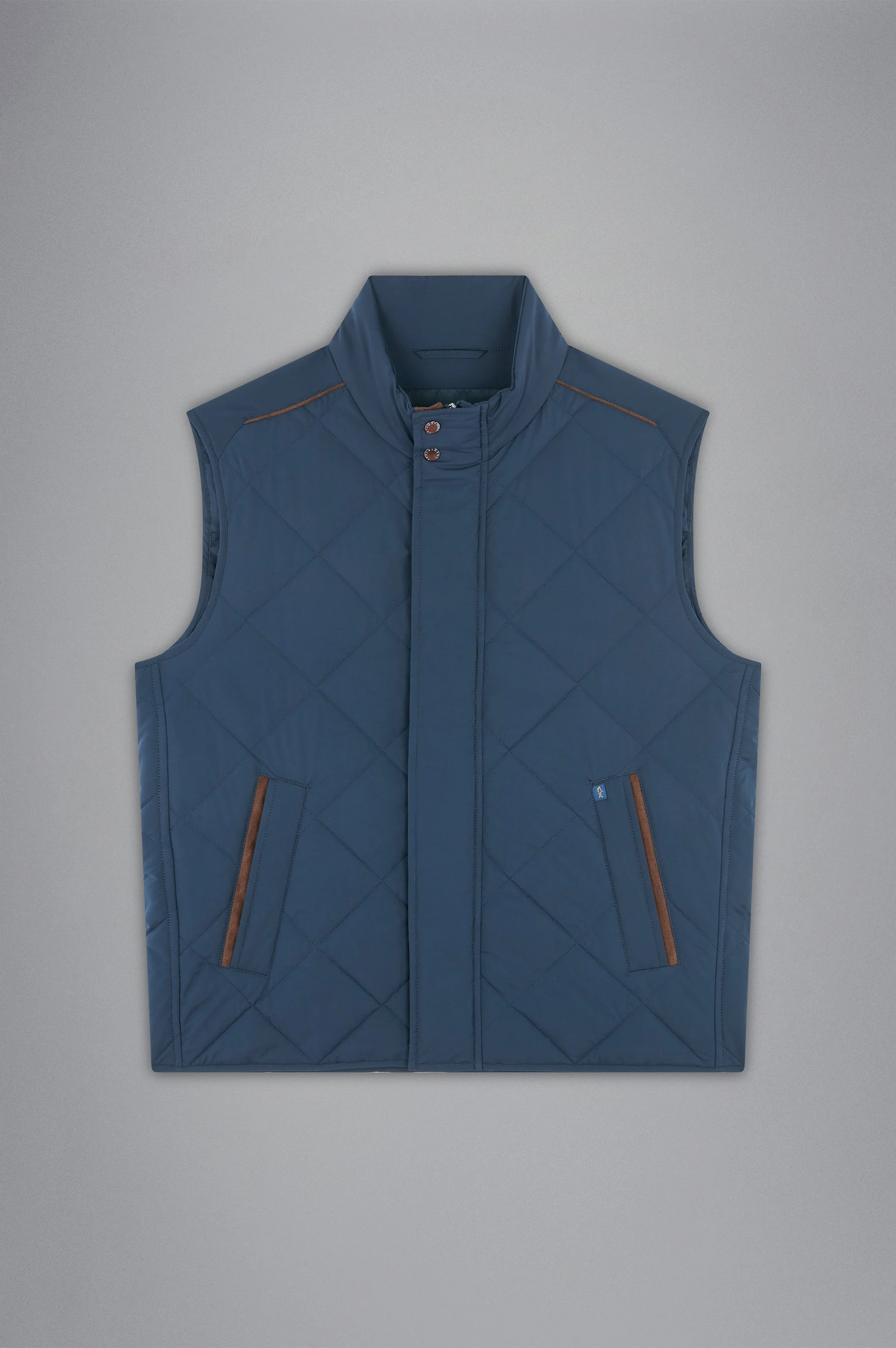QUILTED VEST WITH ALCANTARA® DETAILS - 1