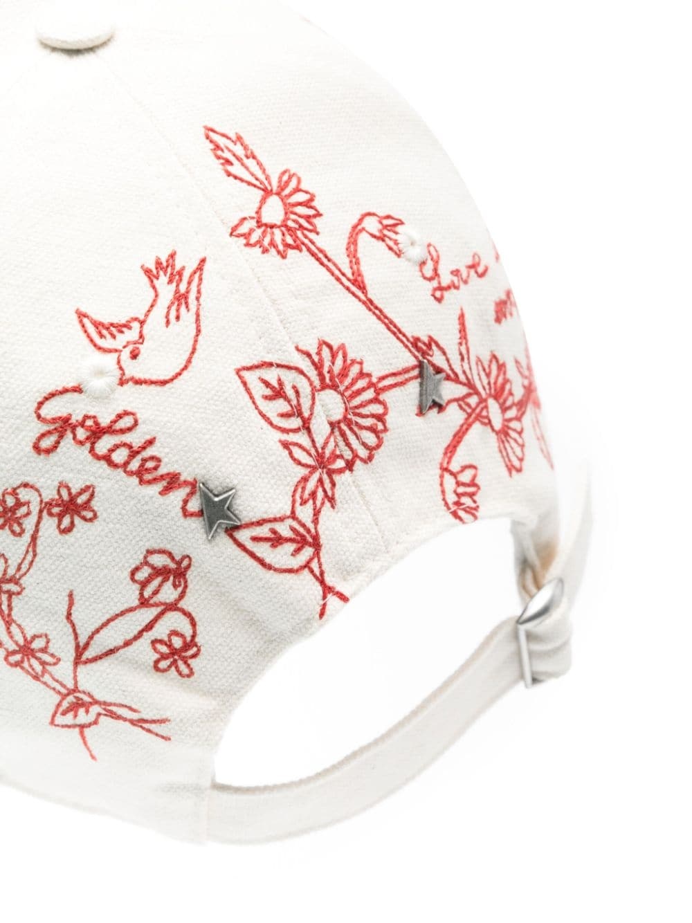 embroidery-embellishment cotton hat - 2