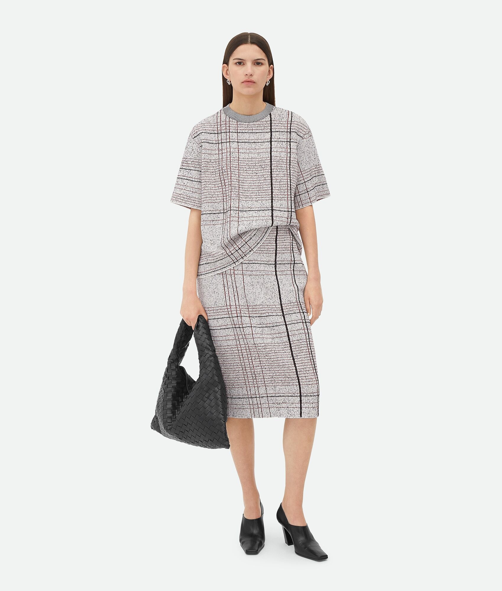 Notebook Cotton Viscose Jacquard Skirt - 1