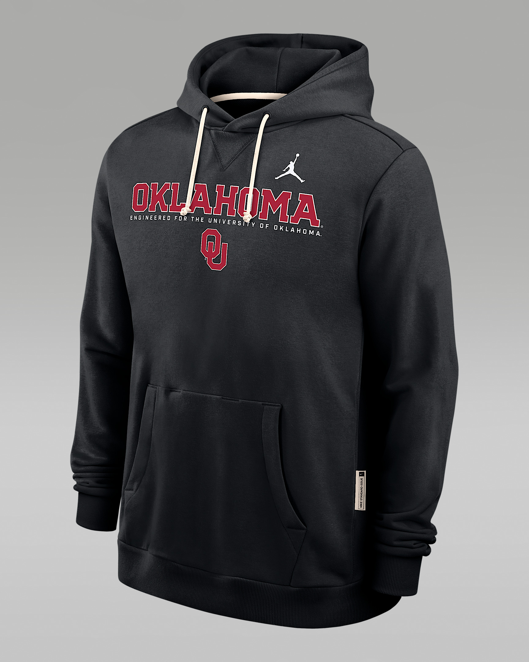 Oklahoma Sideline Men's Jordan Brand Dri-FIT College Pullover Hoodie - 1