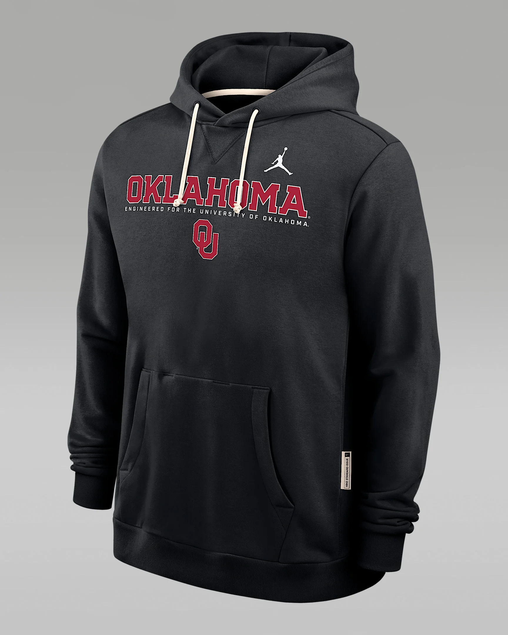 Oklahoma Sideline Men's Jordan Brand Dri-FIT College Pullover Hoodie - 1