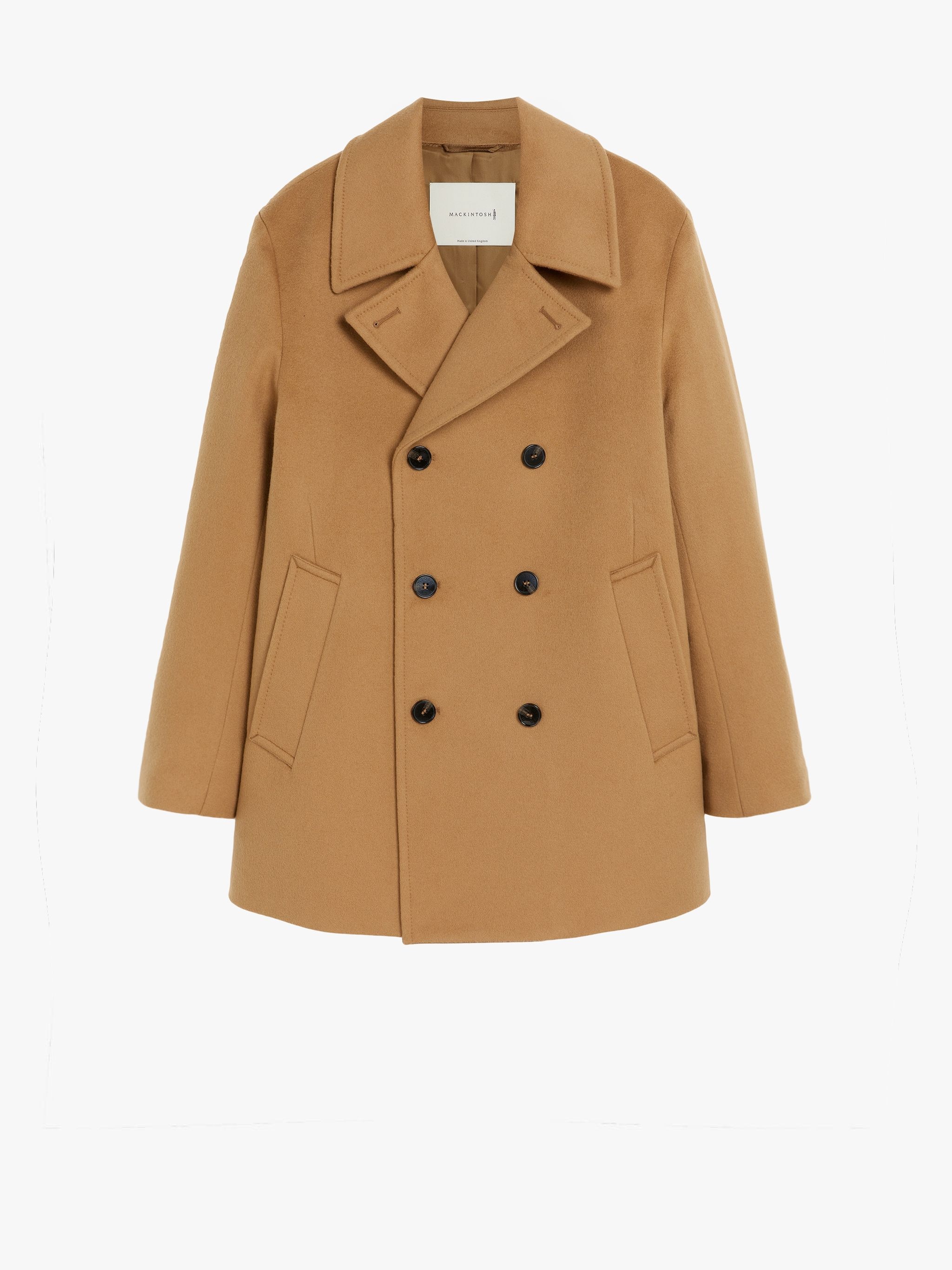 DALTON BEIGE WOOL & CASHMERE PEA COAT | GM-1075F - 1