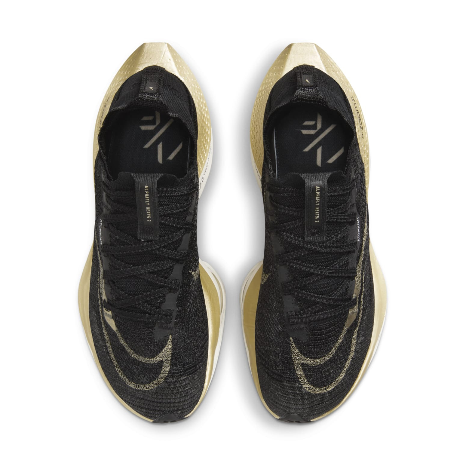 (WMNS) Nike Air Zoom Alphafly NEXT% 2 'Black Metallic Gold Grain' DN3559-003 - 4
