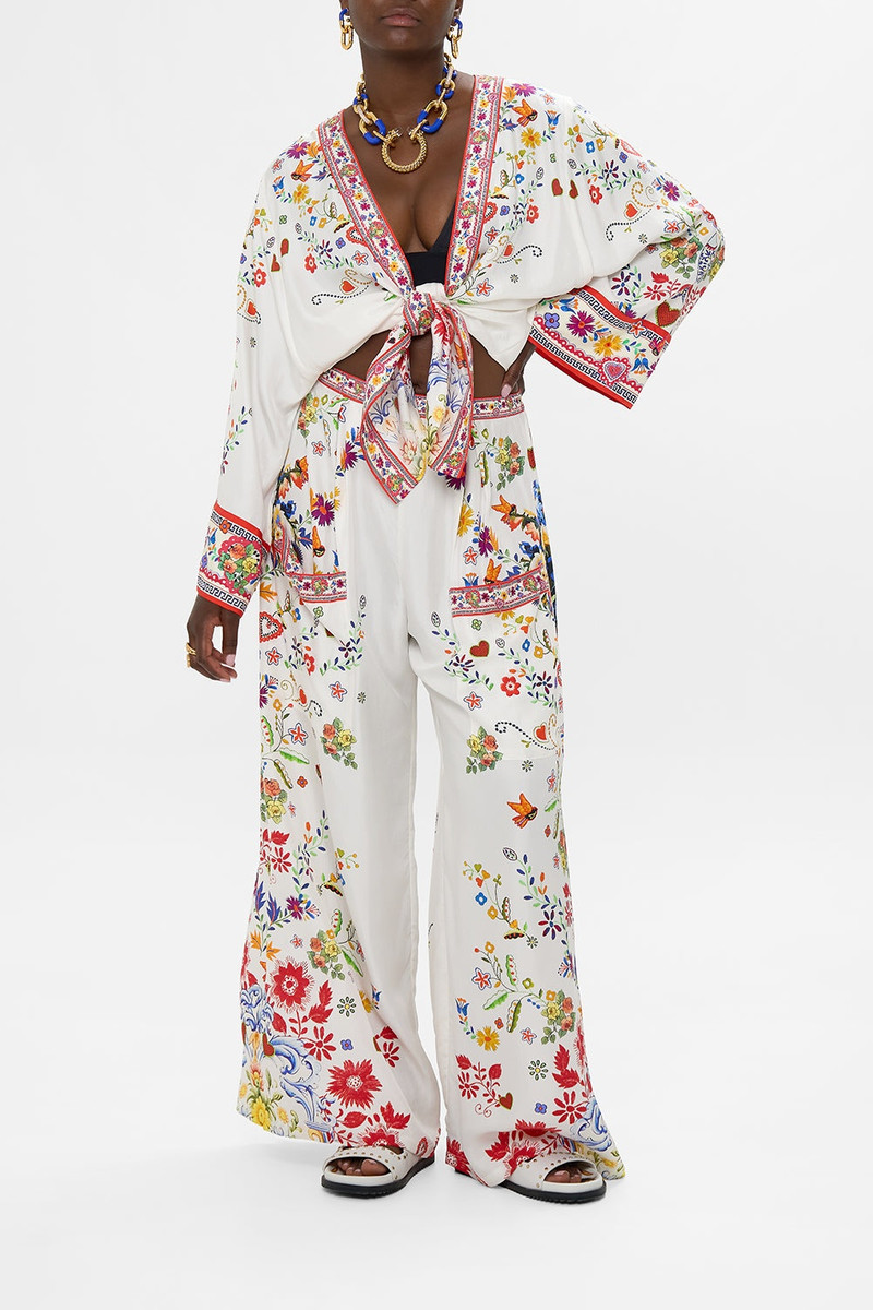 CAMILLA WIDE LEG TROUSER WITH FRONT POCKETS outlook