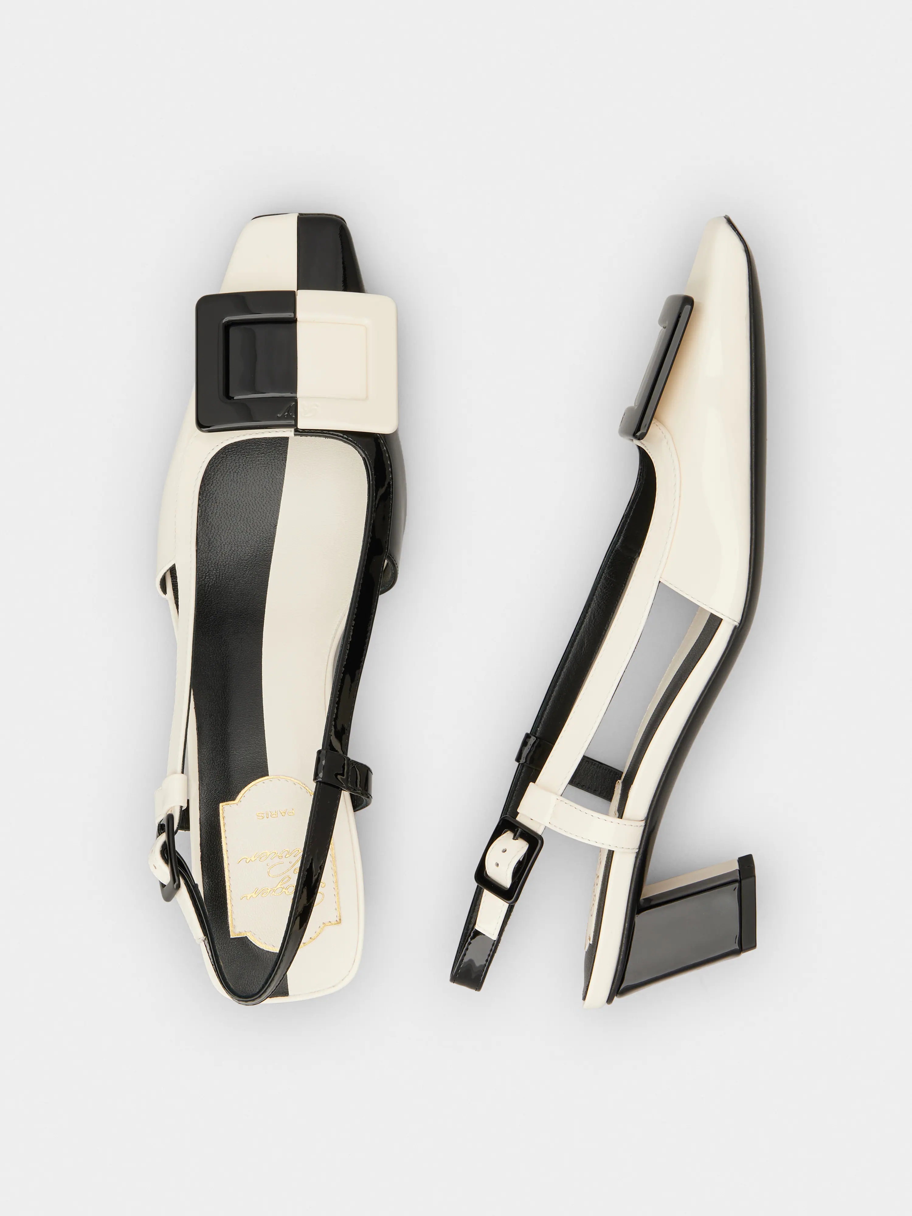 Belle Vivier Slingback Pumps in patent leather - 4