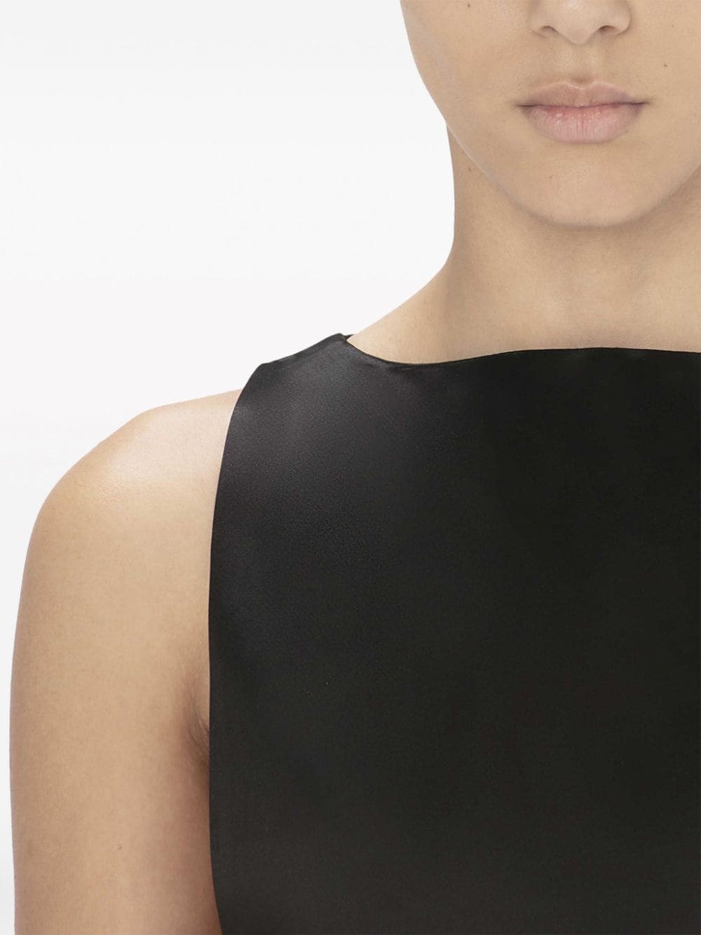Anchor-embroidered square-neck tank top - 4