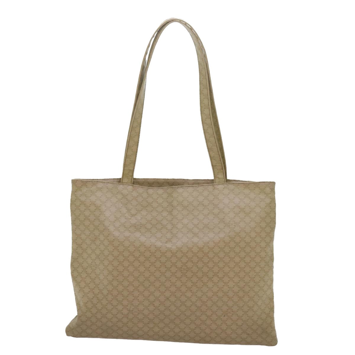 CELINE Macadam Canvas Tote Bag Beige - 3