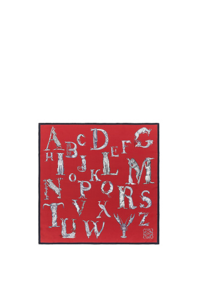 Loewe Alphabet scarf in silk outlook