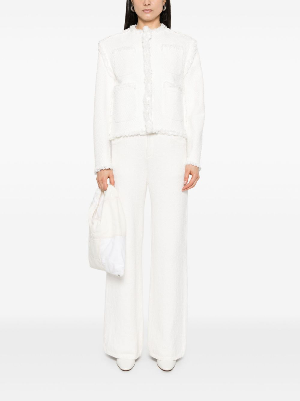 Sacai Women Denim Mix Jacket - 5