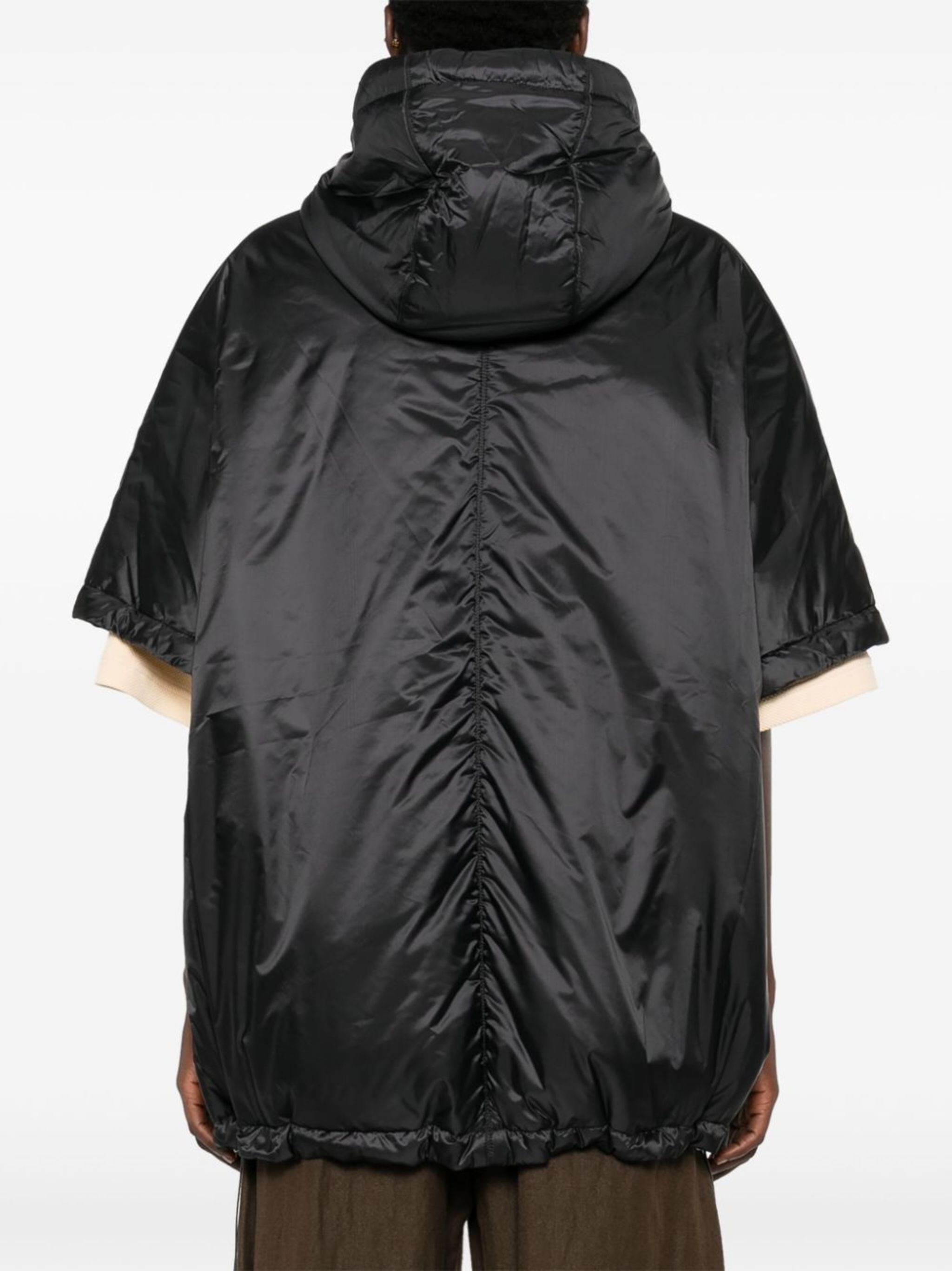 ポンチョ・ケープ S MAX MARA GREENCI PADDED CAPE Max Mara Kaki Greenci Padded Cape in Water-Repellent Canvas