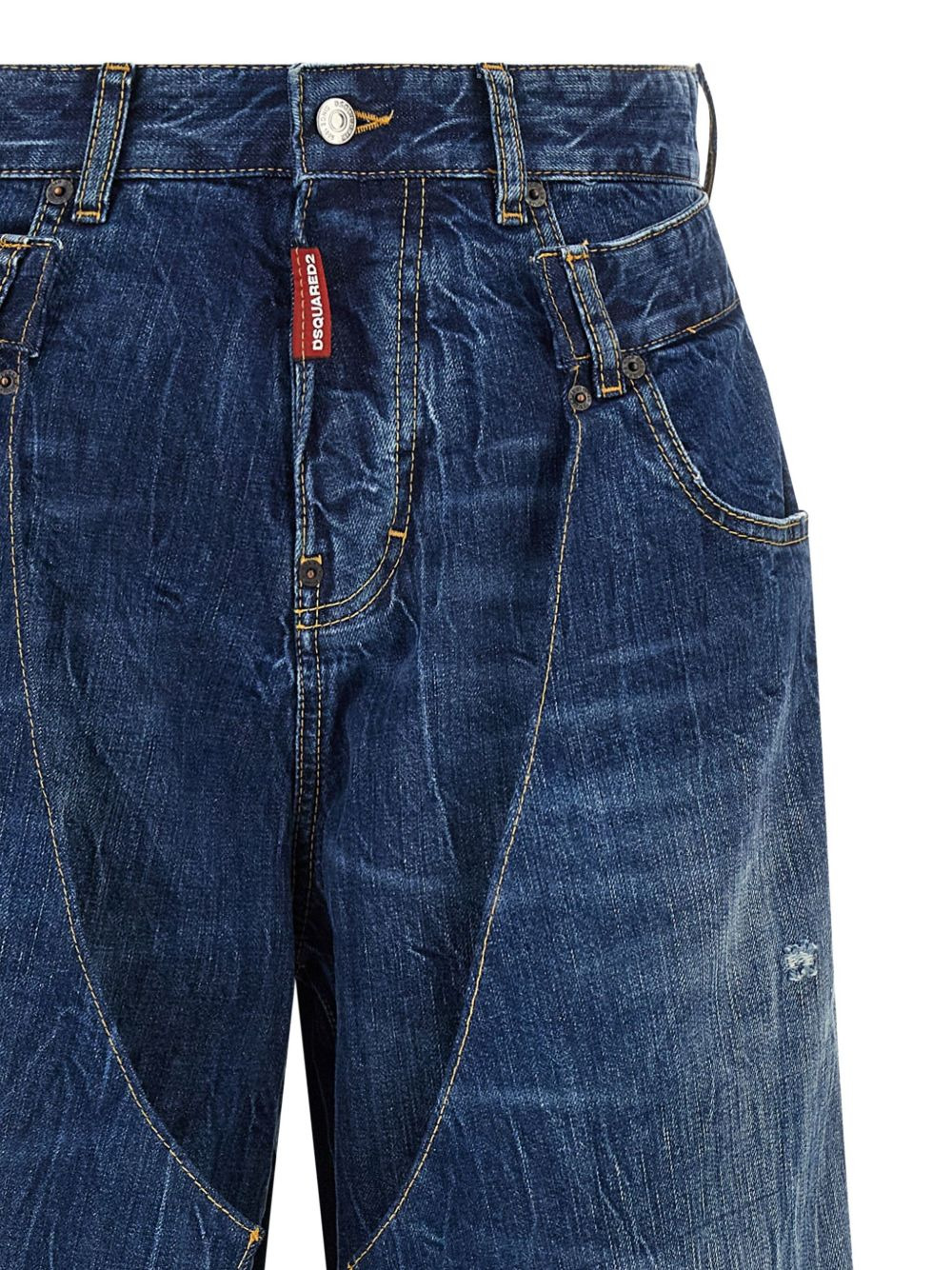 x Better Double Wrap stonewash jeans - 4