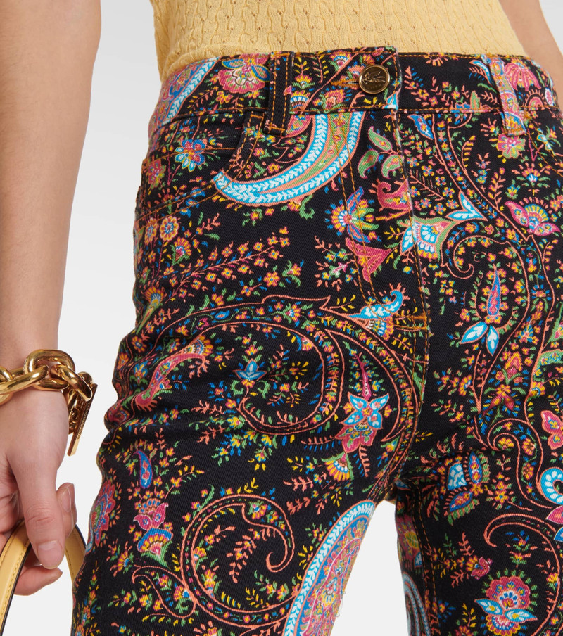 Paisley high-rise flared jeans 4