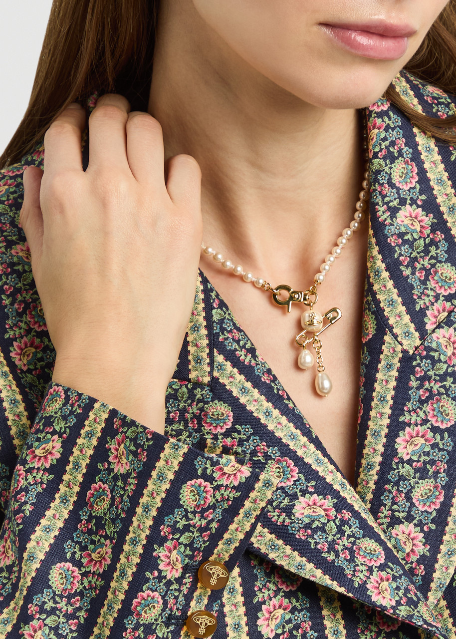 Vivienne Westwood Claude Small Faux Pearl Necklace - 2