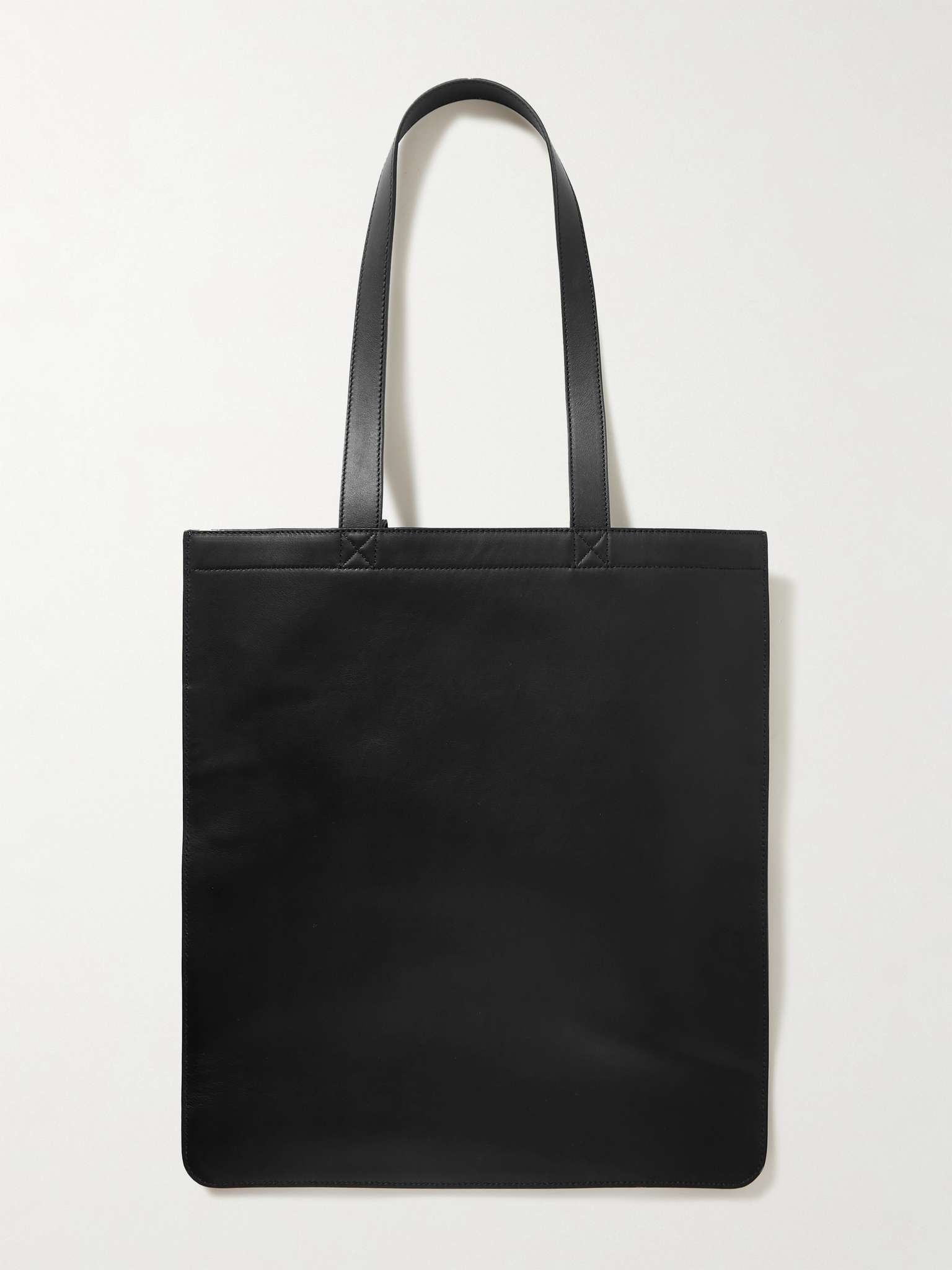 Logo-Embossed Leather Tote Bag - 4