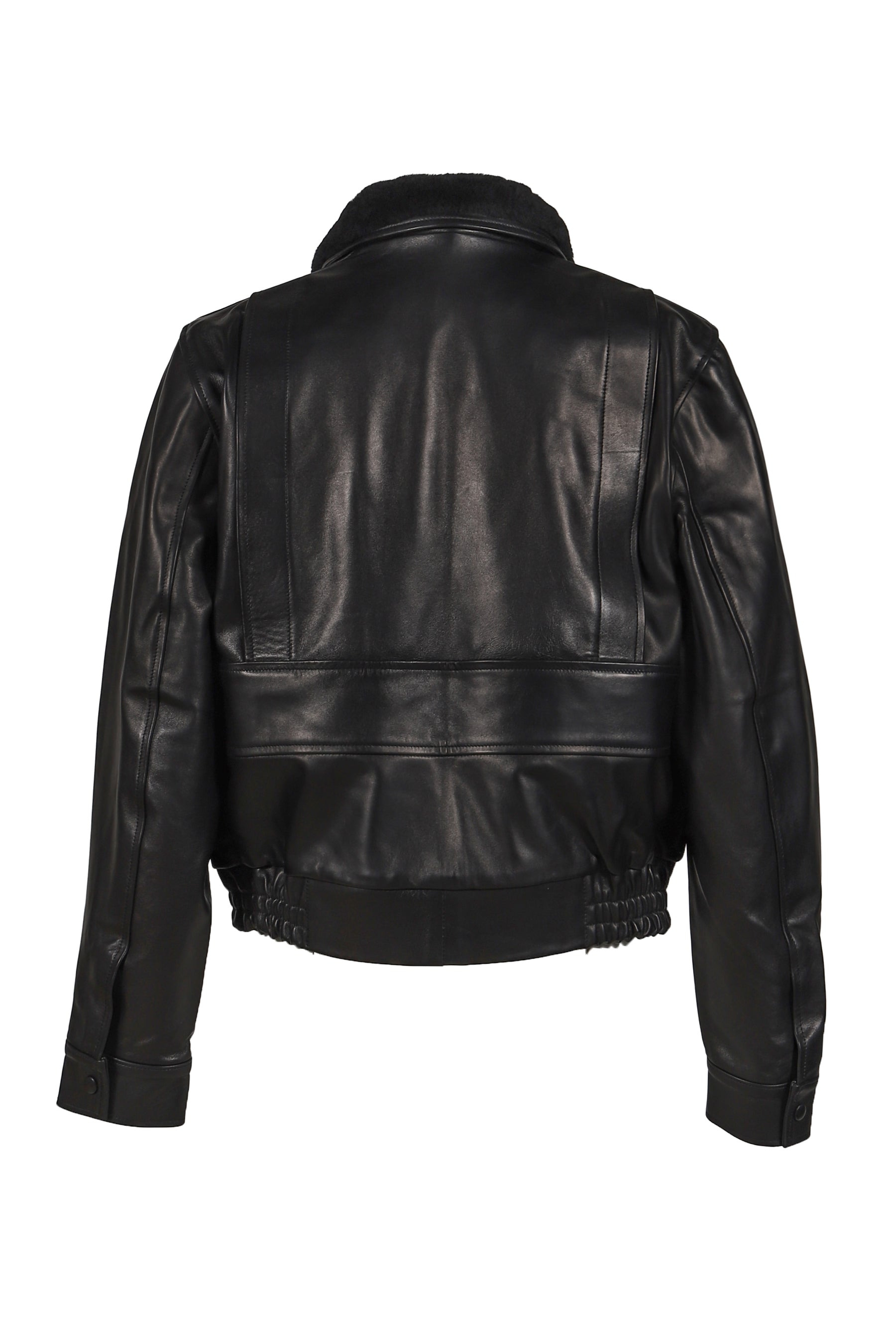 AVIATOR LEATHER JACKET / BLACK - 2