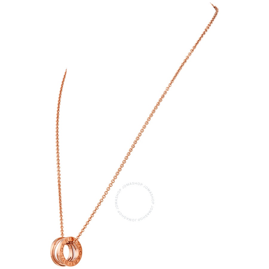 Bvlgari B.zero1 Design Legend Pendant 18KT Rose Gold Necklace - 2