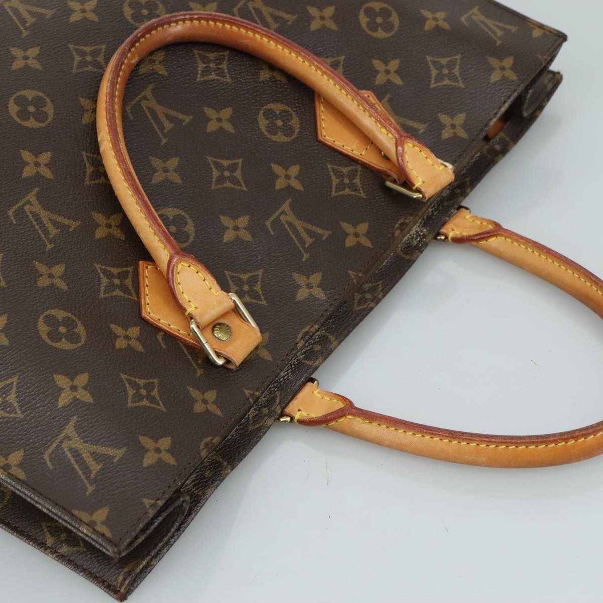 LOUIS VUITTON Monogram Sac Plat Hand Bag M51140 - 6