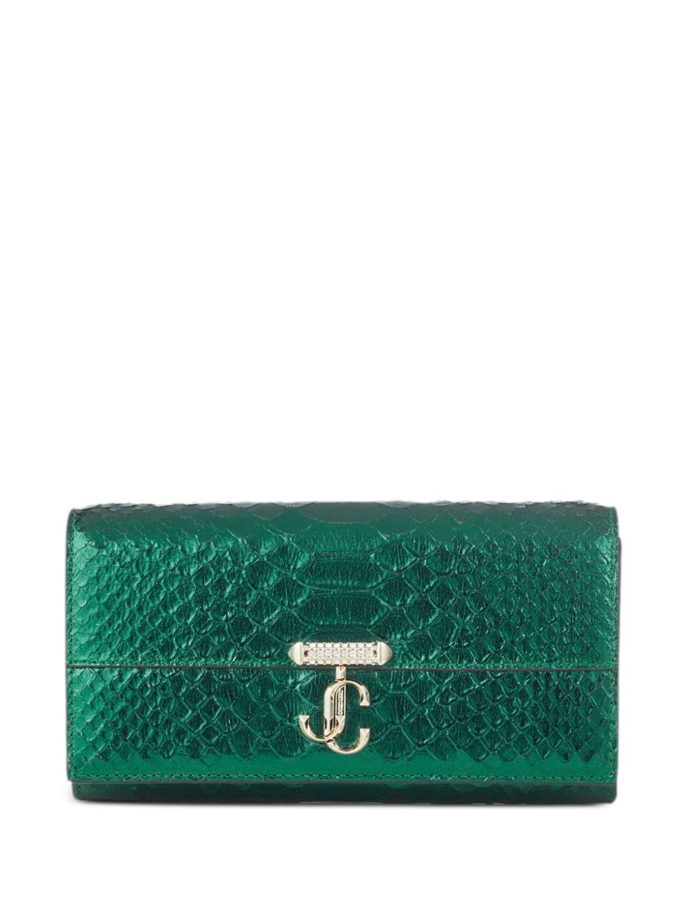 Avenue snakeskin-effect wallet-on-chain - 1